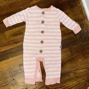 Rabbit Bear one piece long sleeve pants romper. Buttons pants.